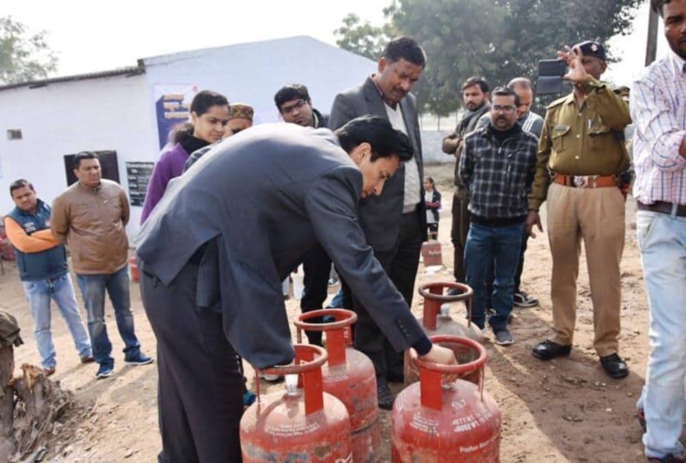 Dm Deepak rawat raid on bjp mla brother lpg gas agency