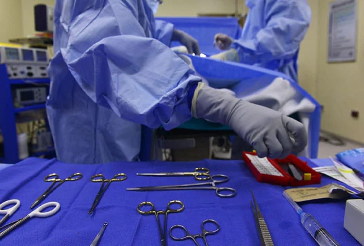 105 years old man hip implant