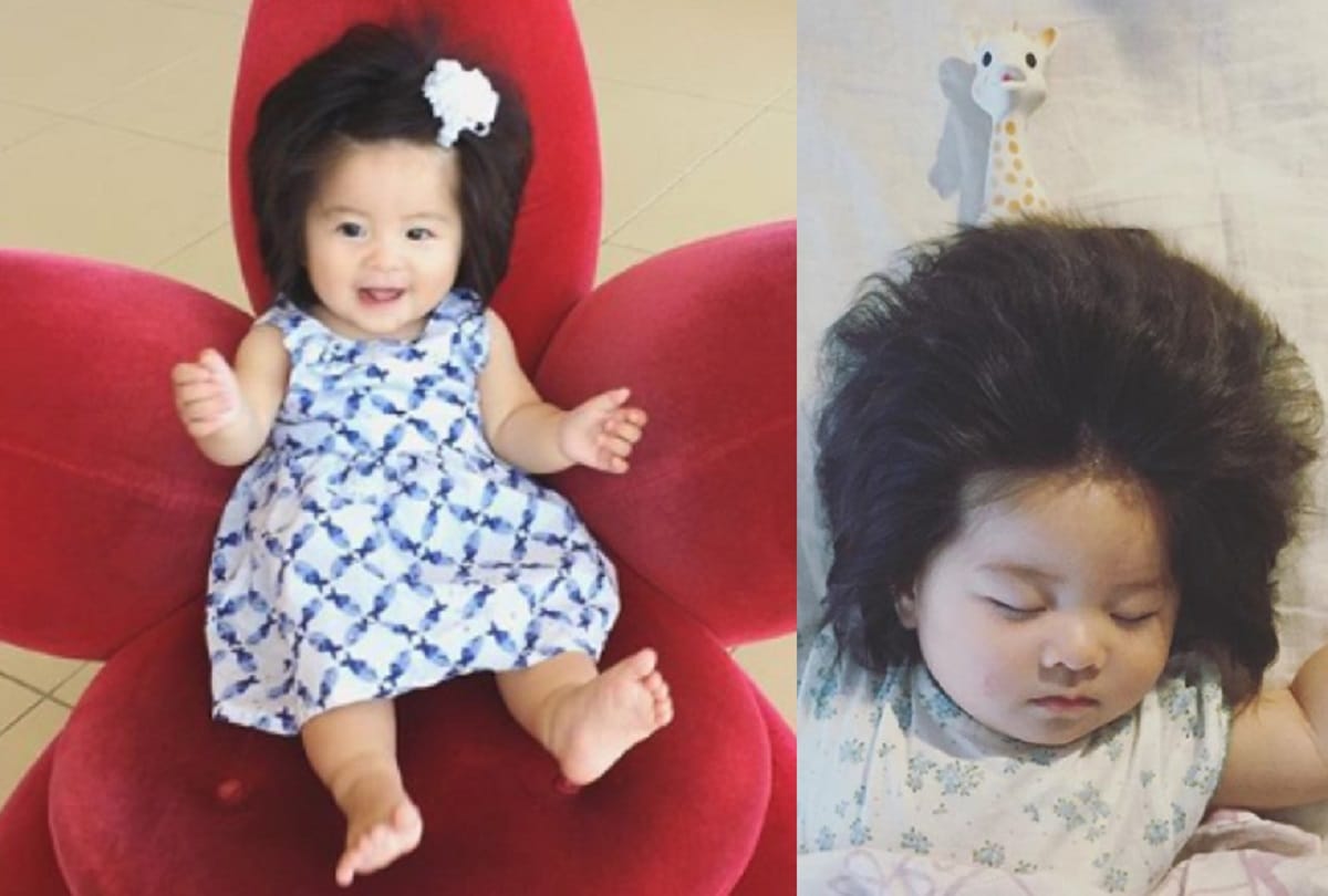 japanese baby chanco hairstyle viral on internet again she is now model of a shampoo company