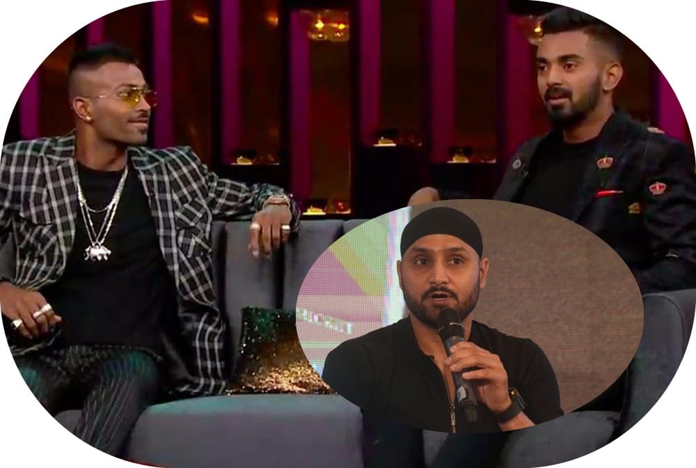 harbhajan singh blames hardik pandya and kl rahul for false comments in show