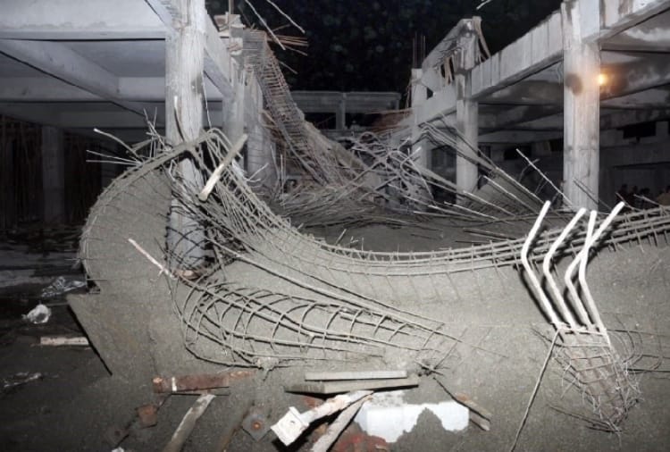 13 laborers injured after falling roof of under construction Sainik School in Rewari