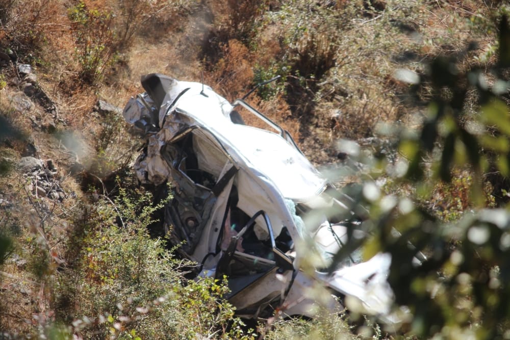 car fell into gorge at dhanaulti mussoorie road three death