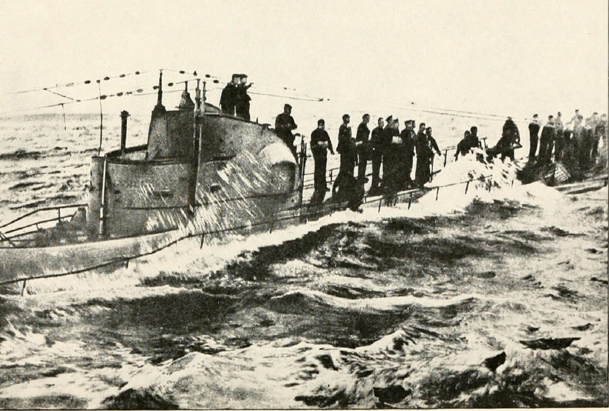 first world war german submarine SM UC-61 debris Found at Sea shore