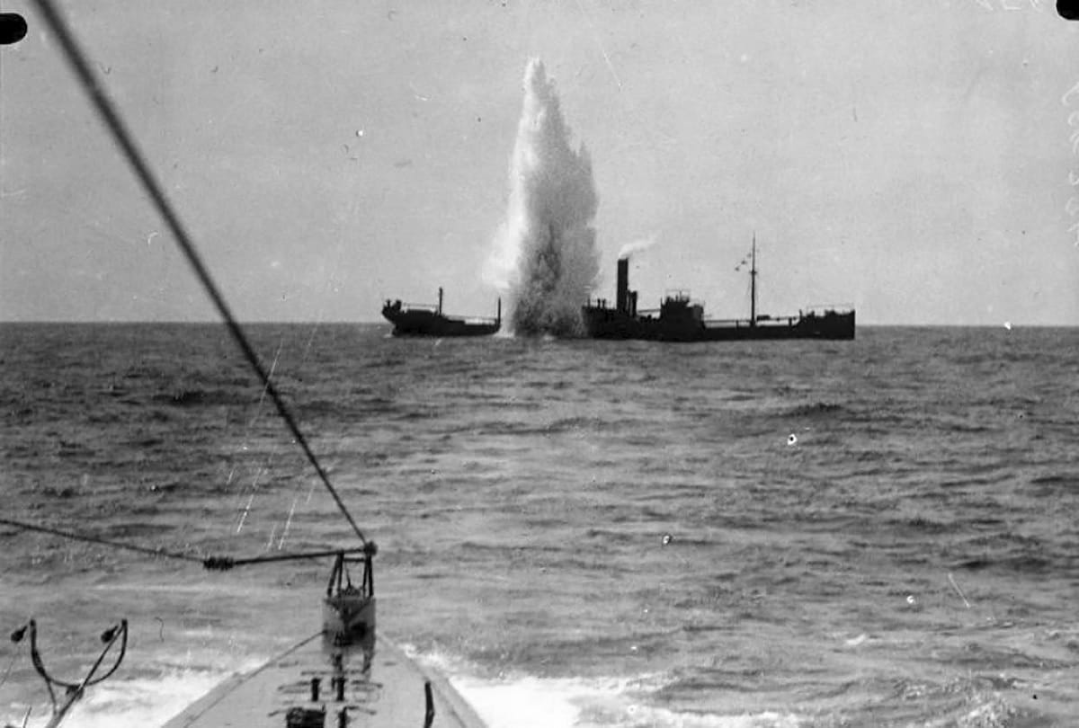 first world war german submarine SM UC-61 debris Found at Sea shore