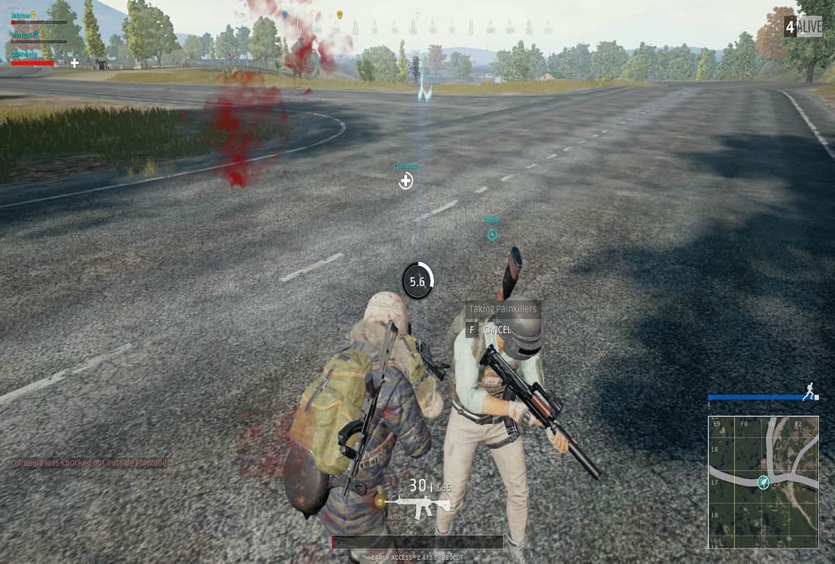 PUBG MOBILE: Online Gamers Reserve Road with poster