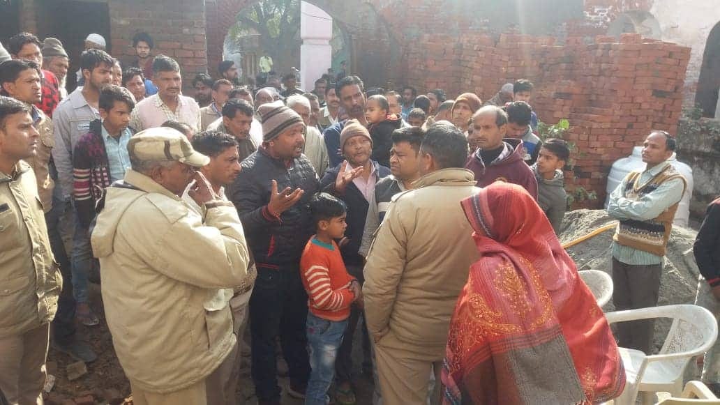 ancient religious sculptures broken in old hospice at roorkee