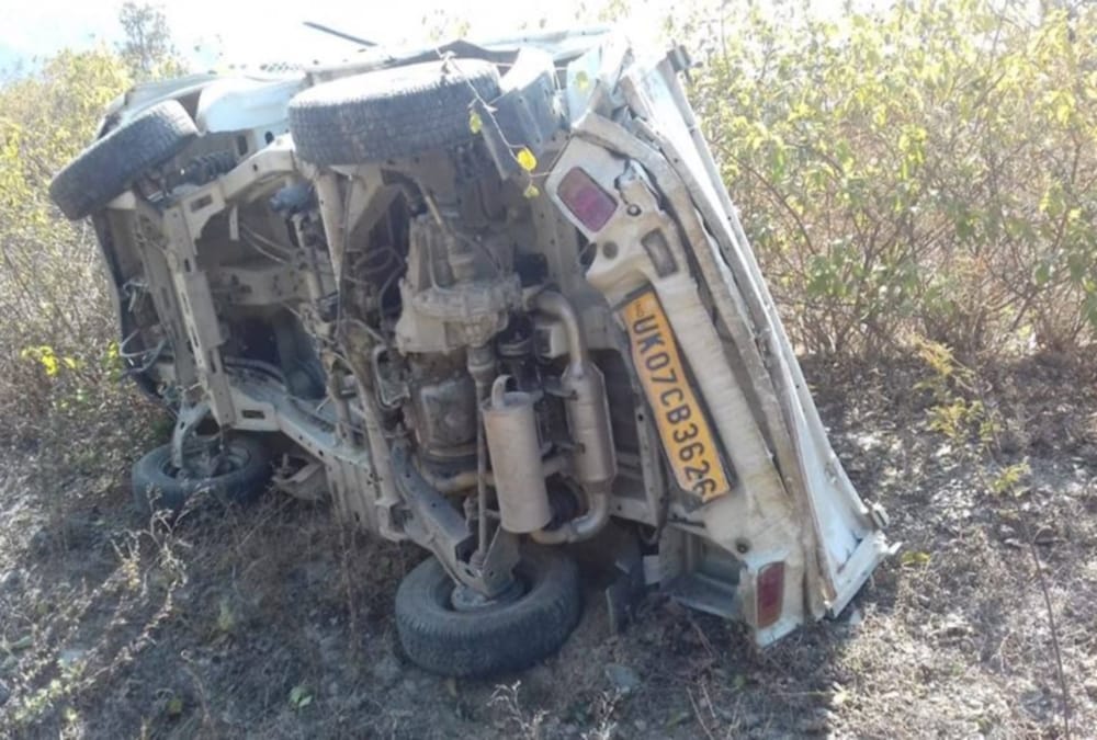 vehicle fell into ditch driver and one more killed in tehri