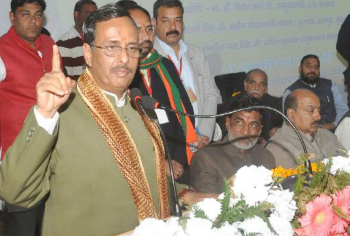 deputy cm dinesh sharma slams sp bsp alliance