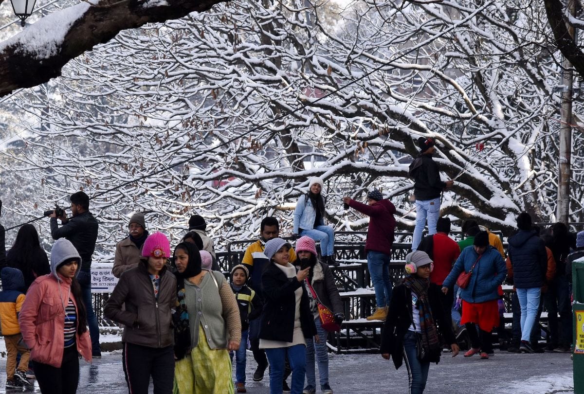 heavy snowfall in manali dalhousie shimla chamba lahaul chamba