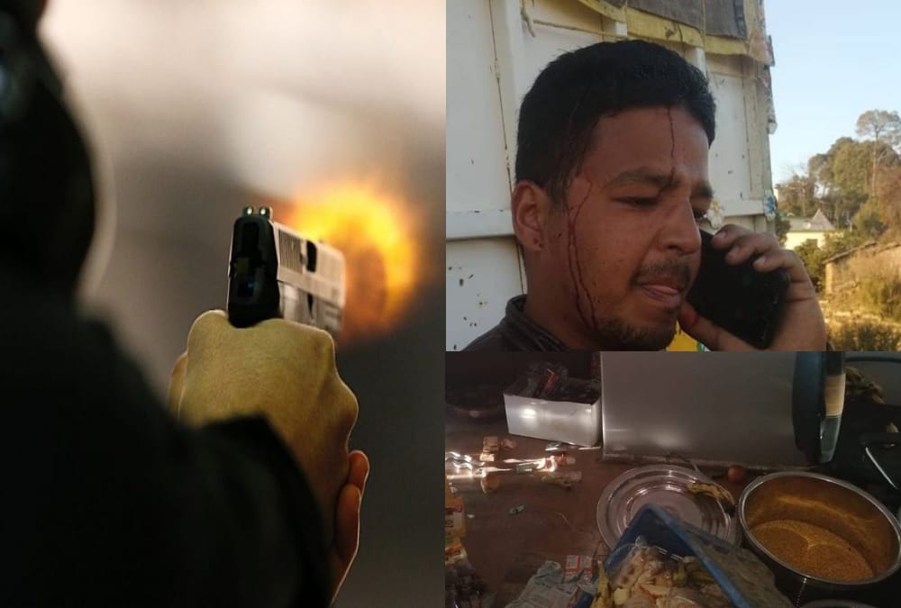 Firing on youth Businessman in his shop nainital