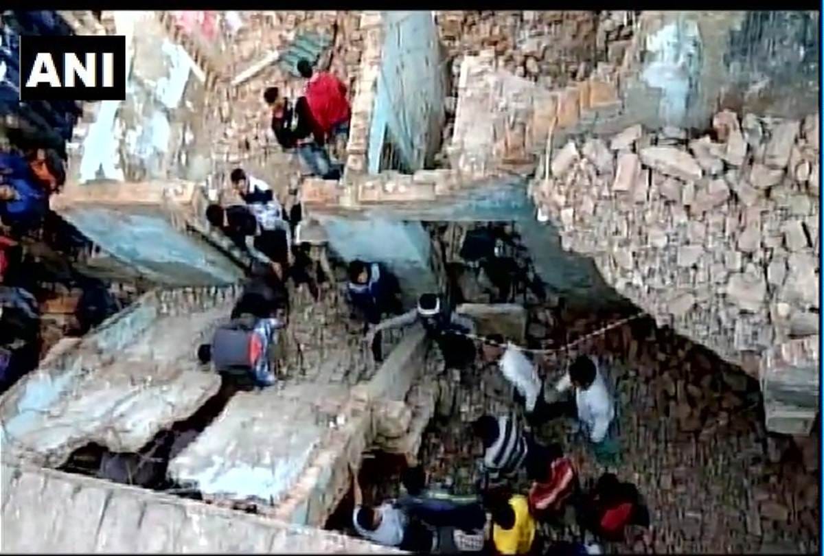 Two storey building collapsed in Nithari village at Noida