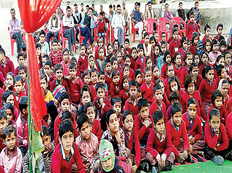 Students in the annual festival
