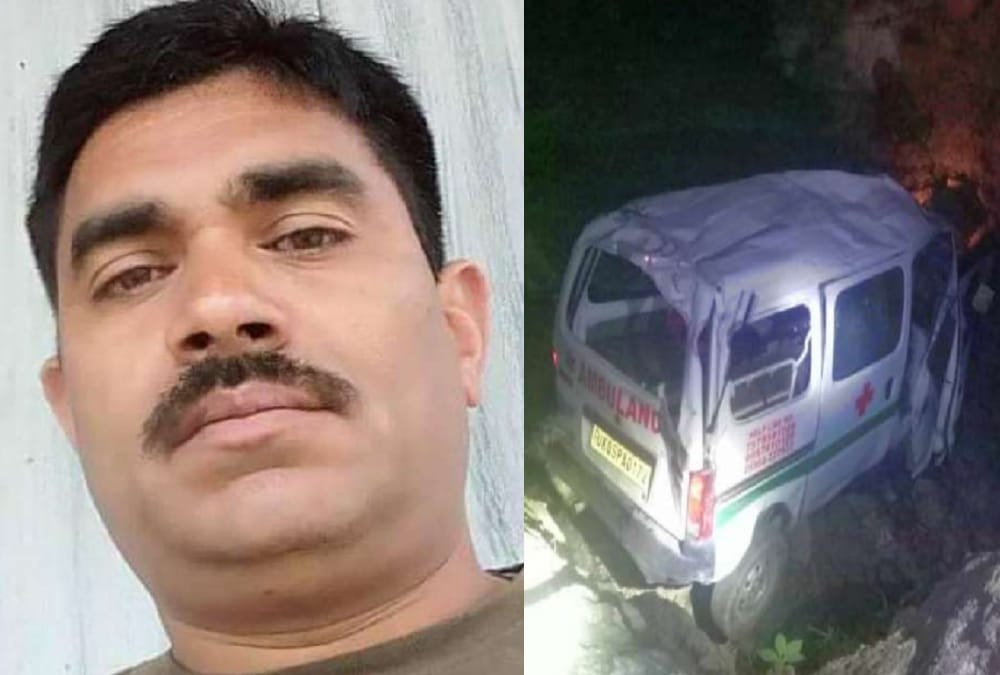 Soldier killed During Ambulance accident in pithoragarh photos