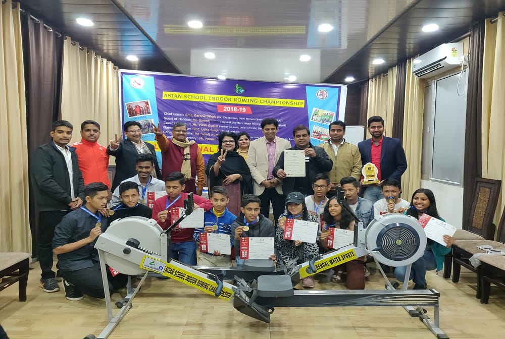 DCSE organized an event Asian School Indoor Rowing Nepal Nationals 2019 