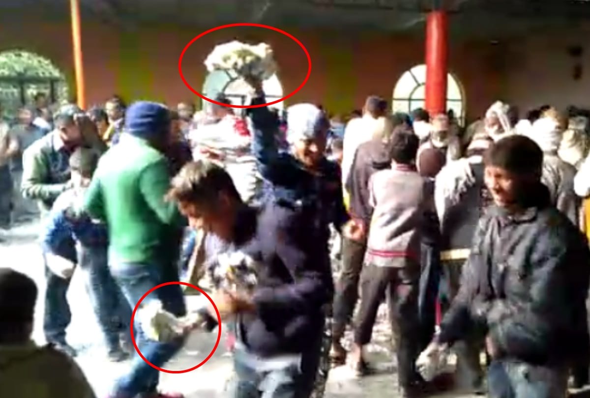 BSP suporter Harsh firing with guns in baghpat on mayawati birth day, people fight over cake