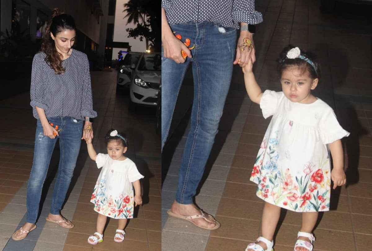 Taimur Ali Khan spotted at birthday party with his his Inaaya Khemu