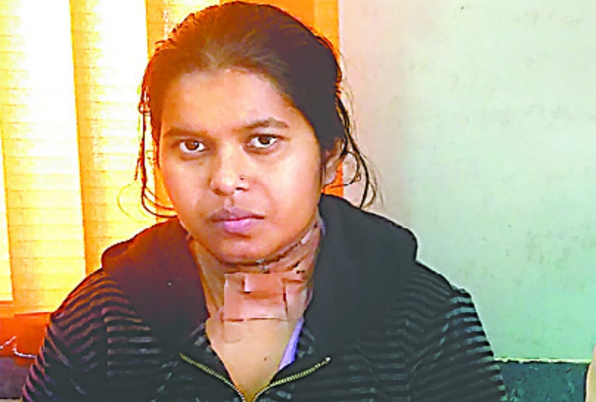 lady injured due to manjha in lucknow