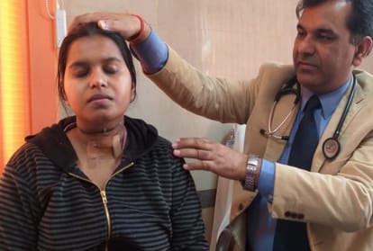 lady injured due to manjha in lucknow