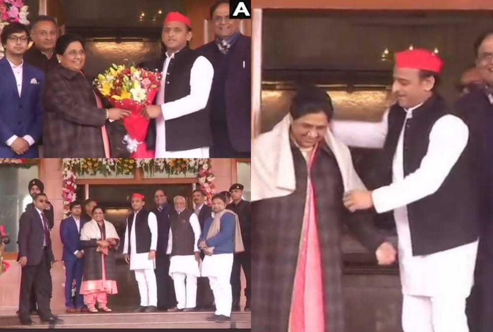 akhilesh yadav wishes happy birthday to mayawati.