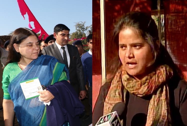 Maneka Gandhi reached Woman of India Organic Festival in chandigarh