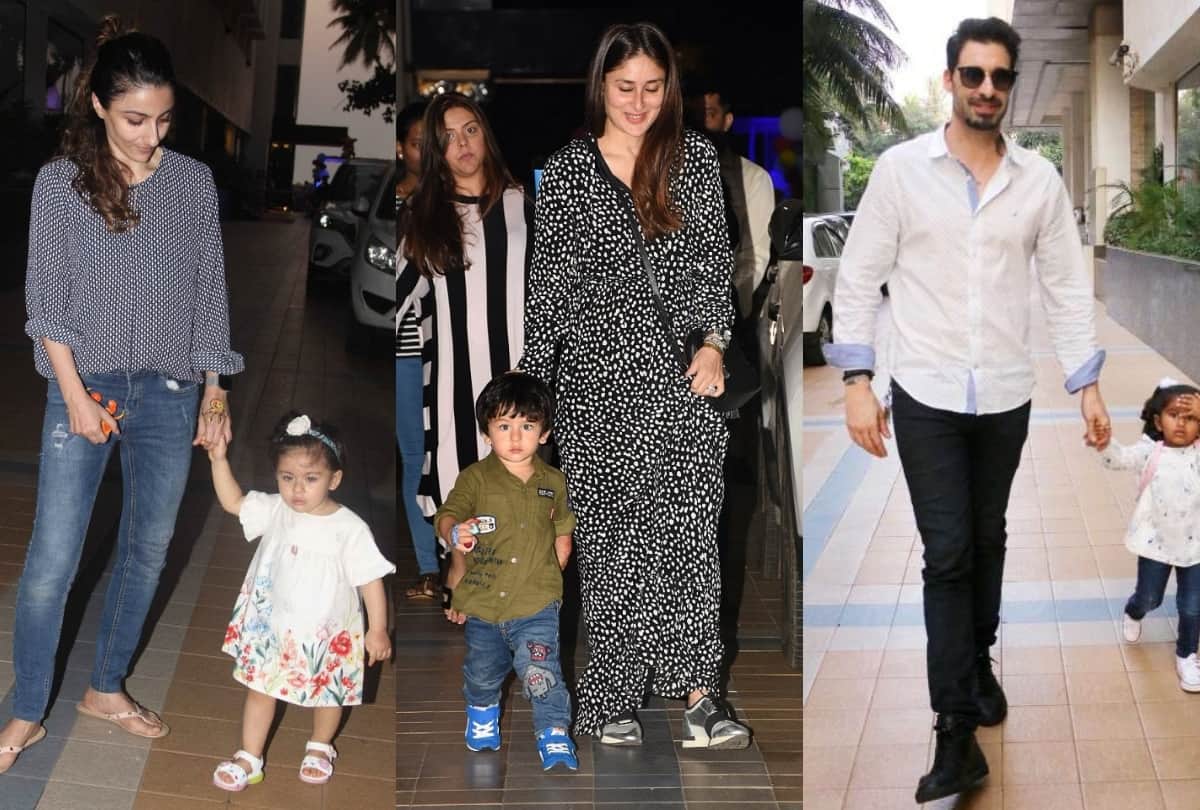Taimur Ali Khan spotted at birthday party with his his Inaaya Khemu