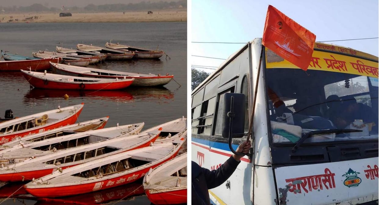 Branding of kashi through boat for pravasi bharatiya sammelan