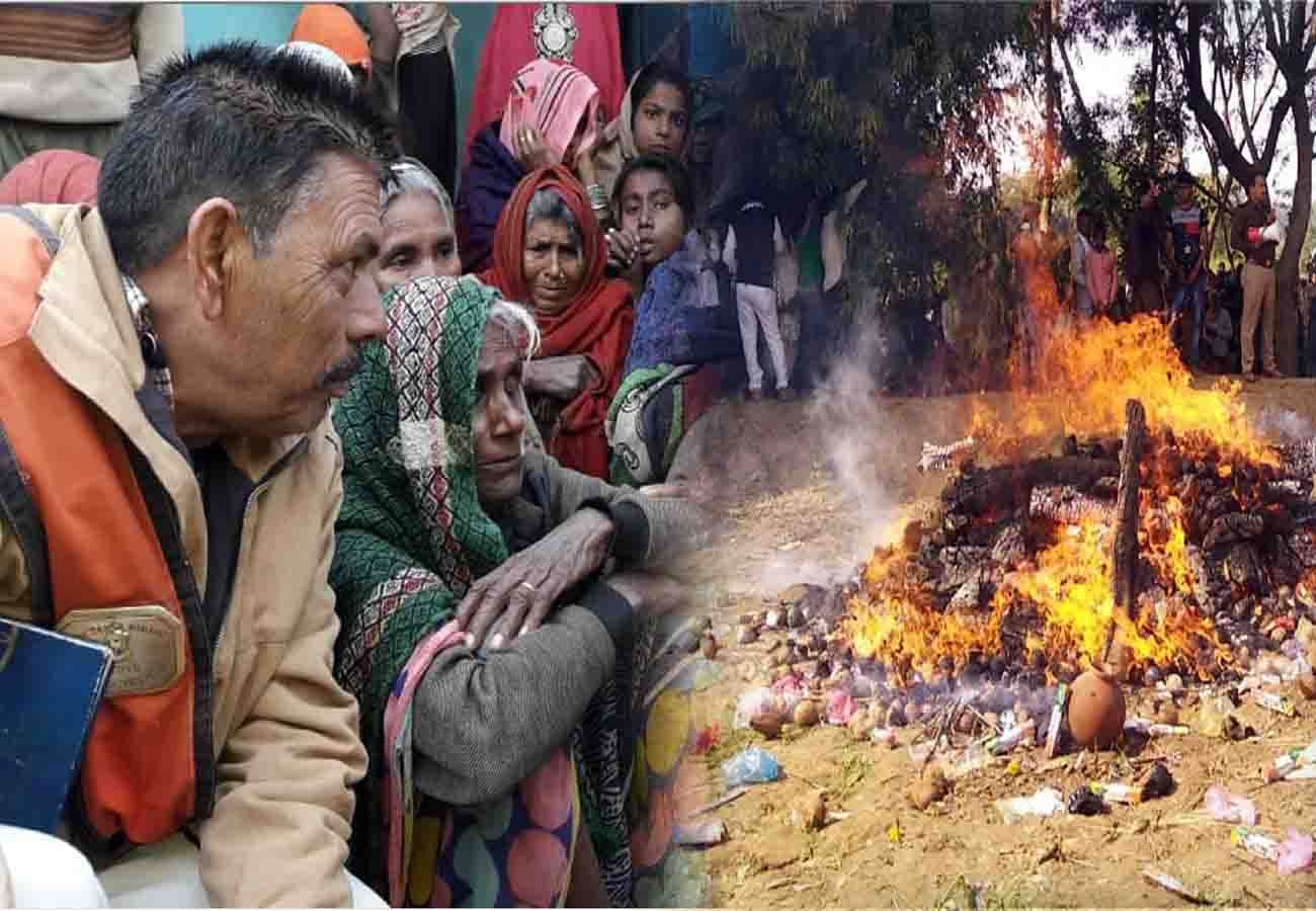 women declared she burned herself with husband