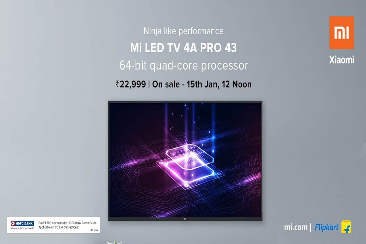 Xiaomi Mi TV 4X Pro and Mi TV 4A Pro Goes to sale first time in India, Know price and specifications
