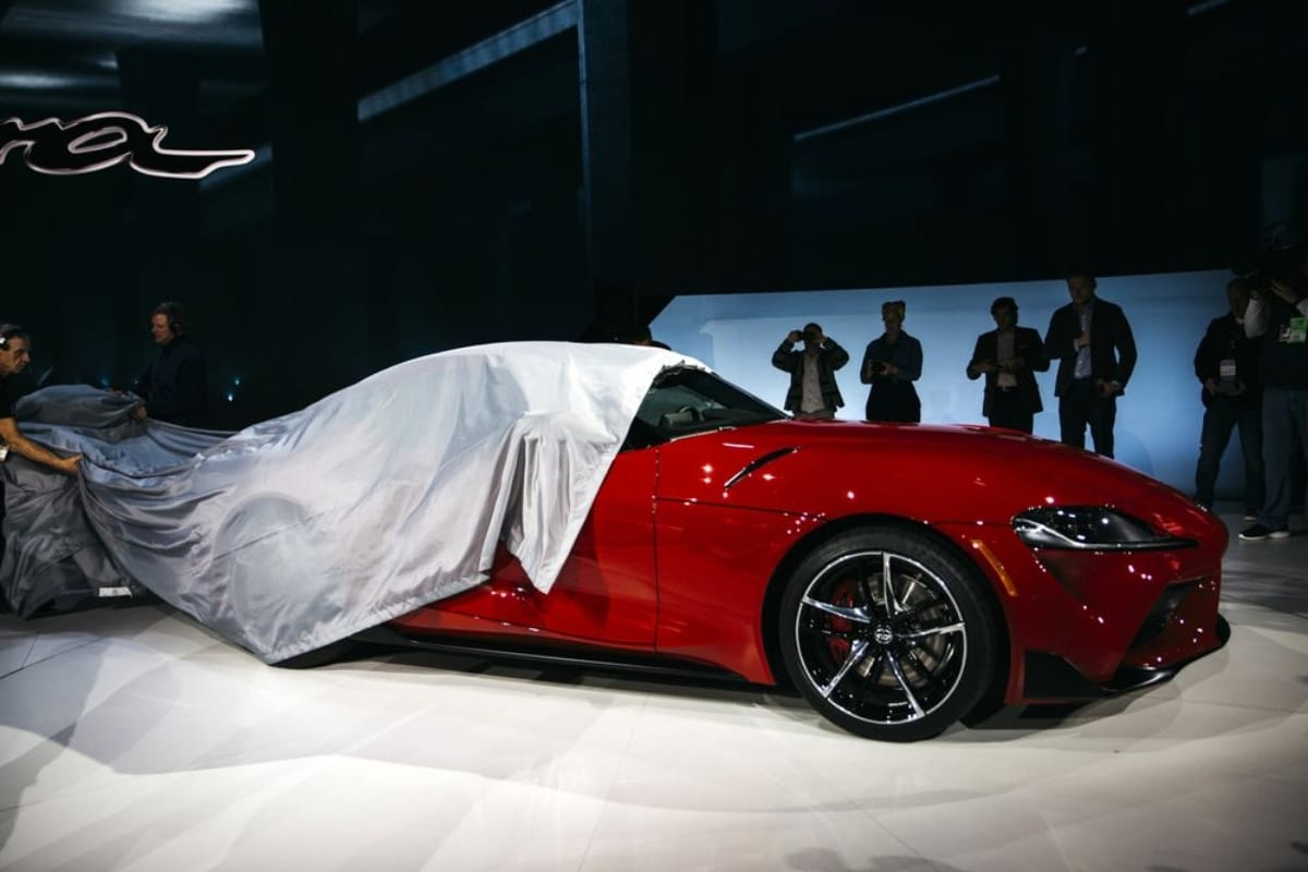Toyota debut 2020 sports car supra in 2019 detroit auto show