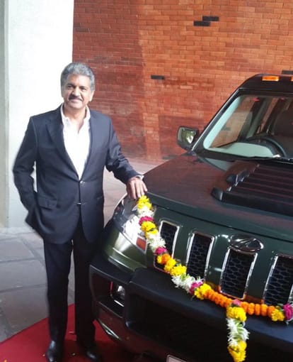 mahindra group chairman anand mahindra gift himself Mahindra Alturas G4 SUV