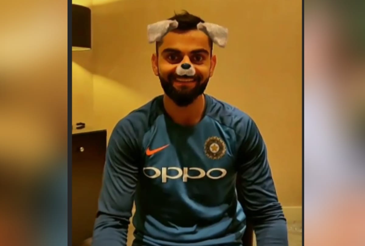 anushka sharma made virat kohli video with doggy filter and kohli do not have any clue goes viral