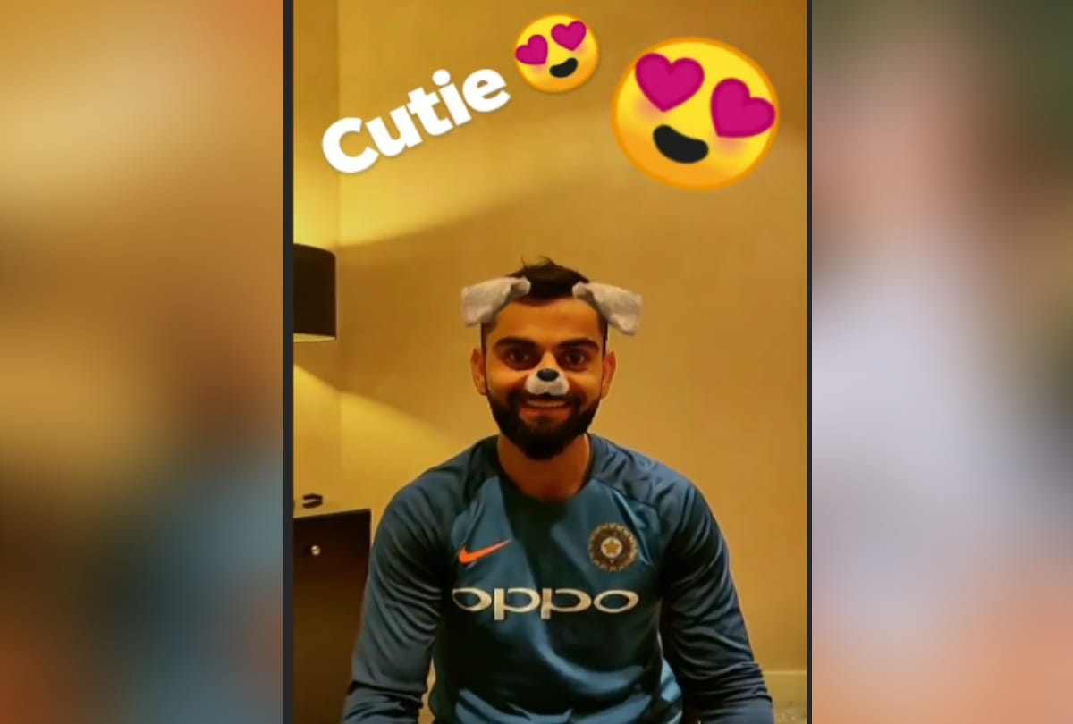 anushka sharma made virat kohli video with doggy filter and kohli do not have any clue goes viral