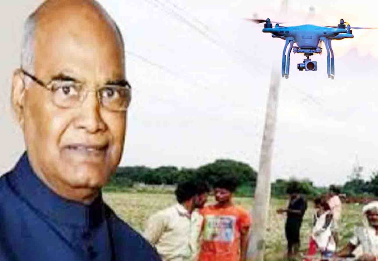 drone flew over President's village