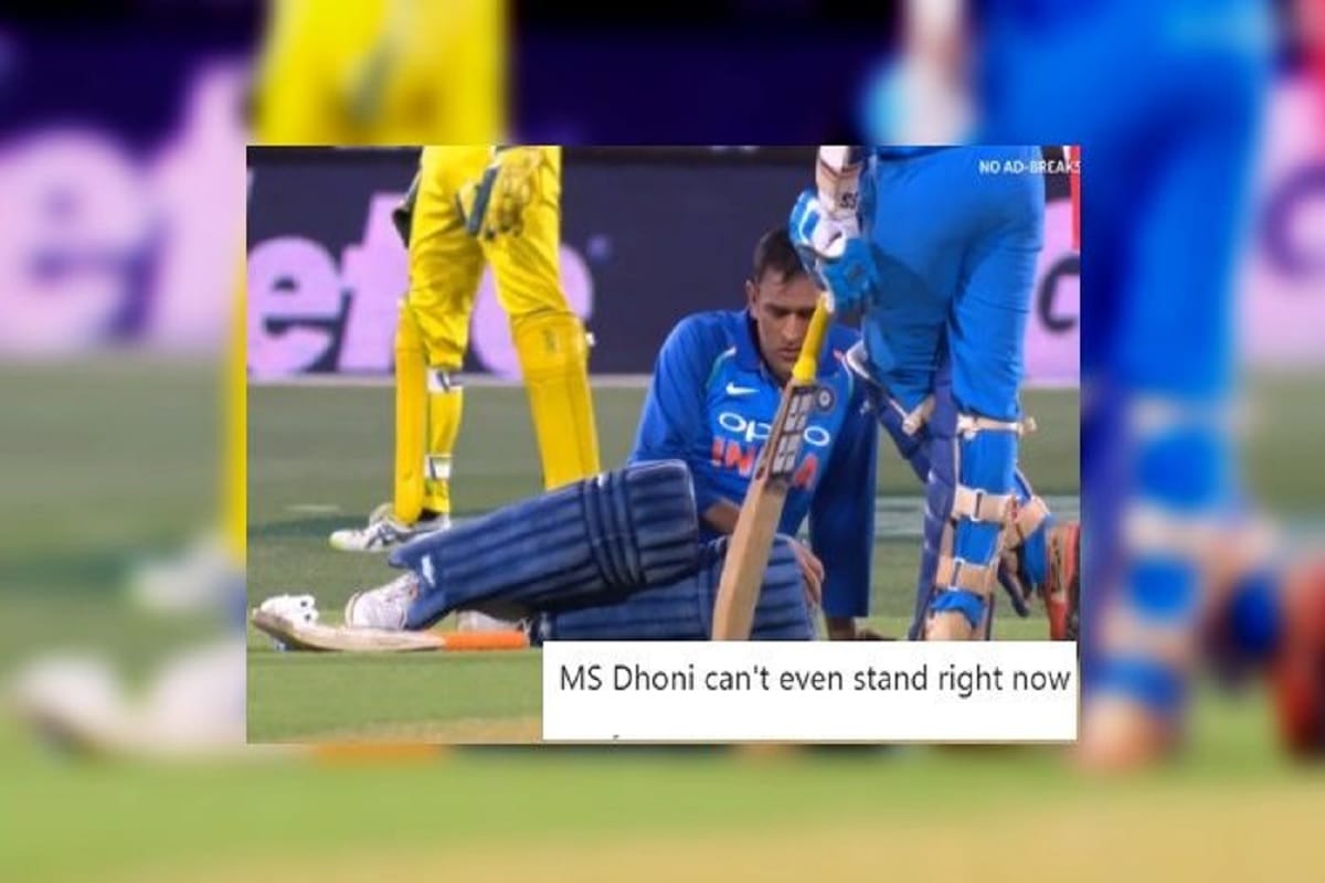 MS Cannot Even Stand says australian media during second ODI at sydney