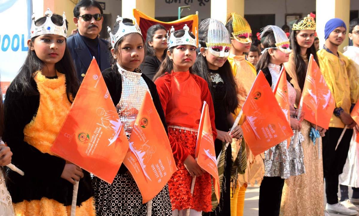 Atithi devo bhava aprajita rally by amar ujala in varanasi