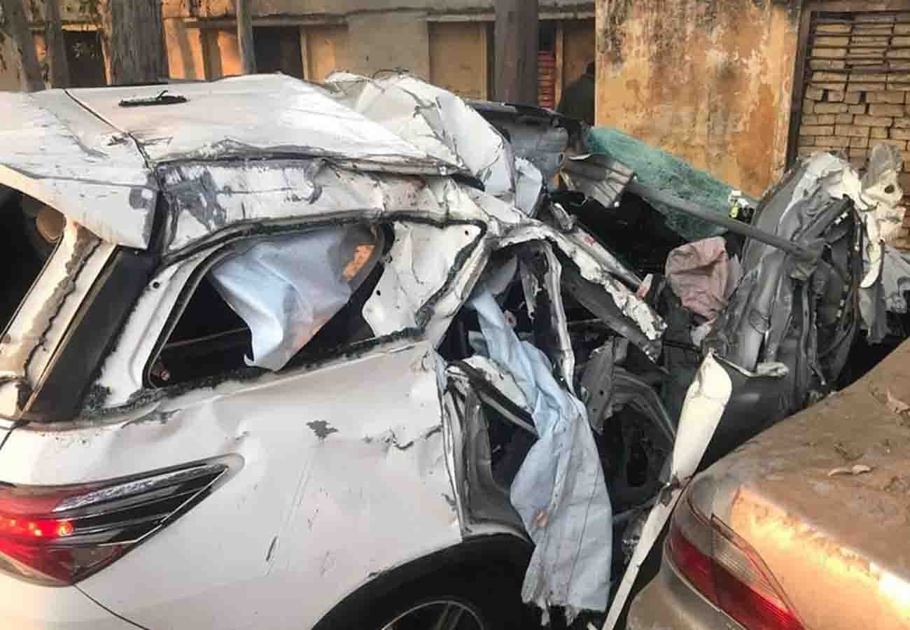 Accident on Lucknow Kanpur Highway