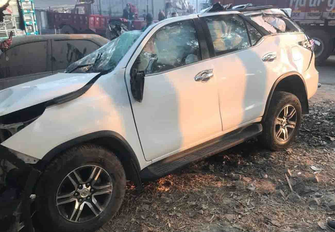 Accident on Lucknow Kanpur Highway