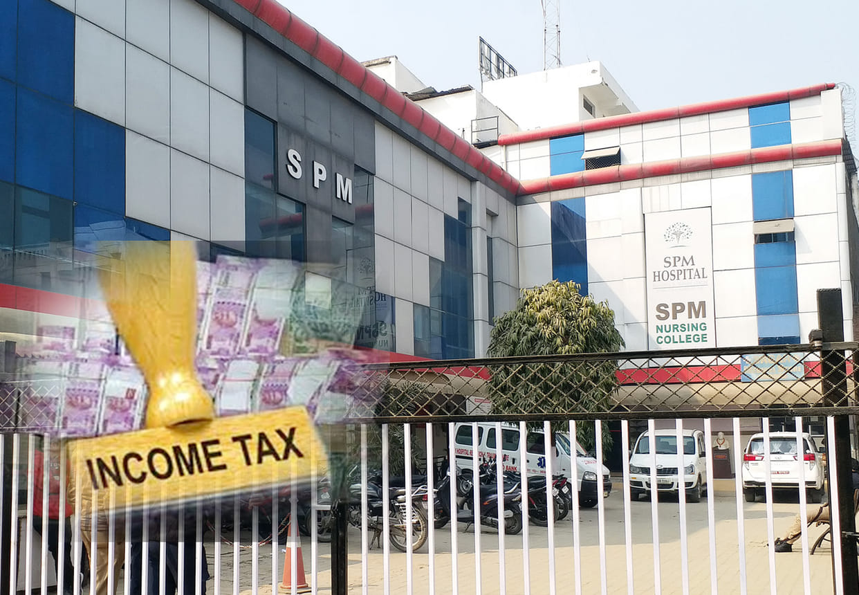 Income Tax Department raid in spm hospital group of kanpur