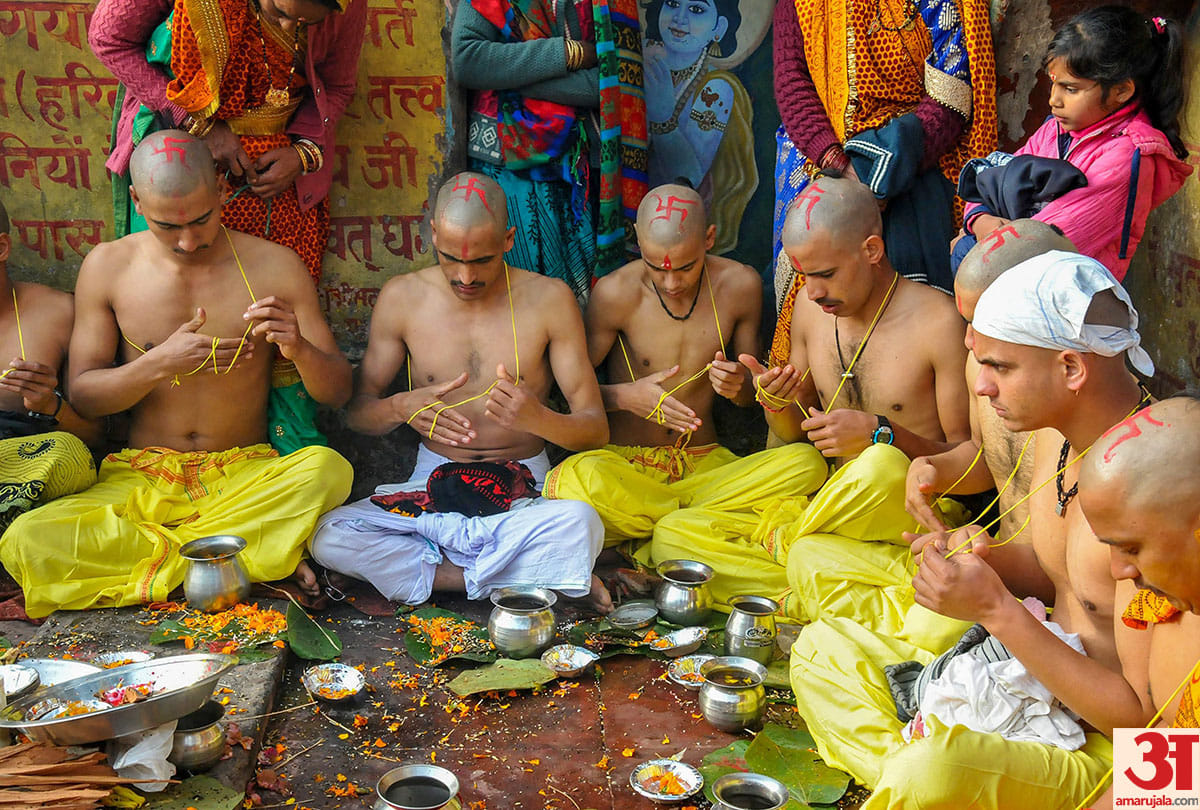 Kumbh 2019: little sadhu center of attraction