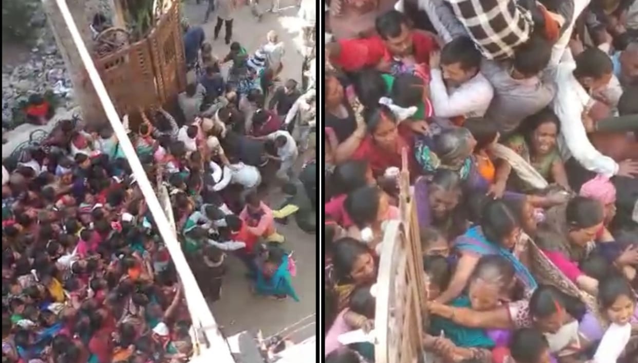 Stampede in blanket donataion programme at sonbhadra