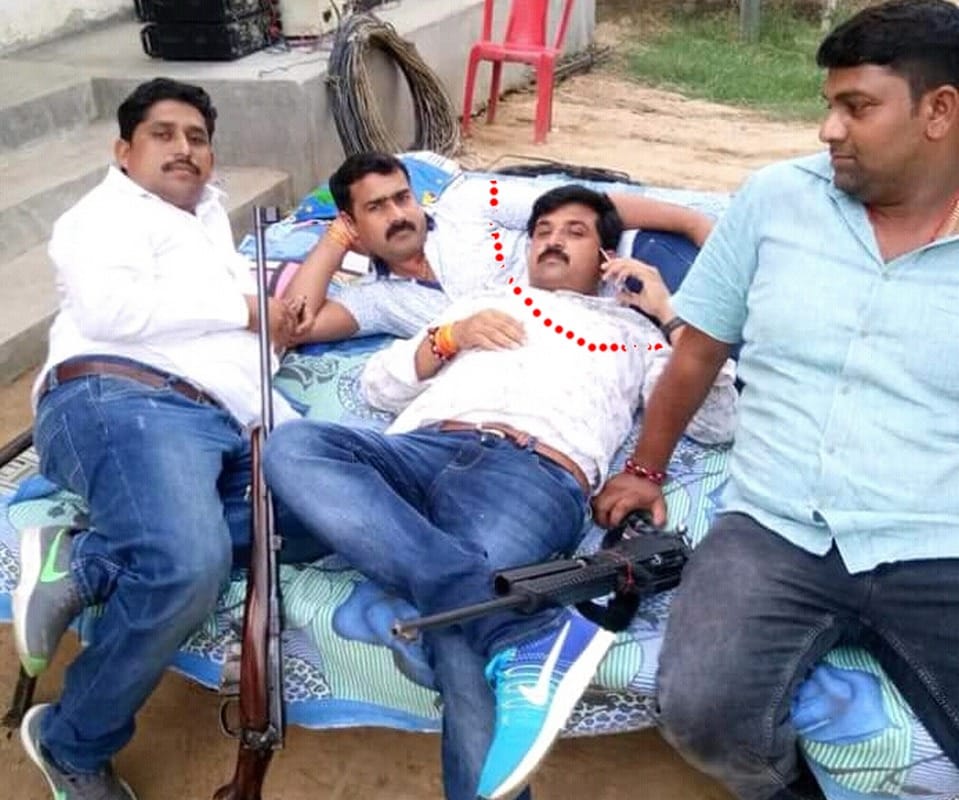 pragatisheel samajwadi party leader arrest in sonebhadra
