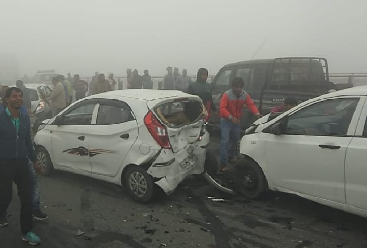 73 vehicles Collision in Haryana, seven people dead