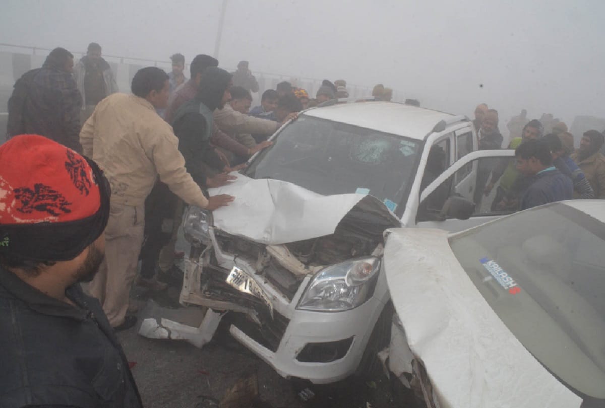 Baghpat, many accident on Eastern Peripheral Expressway and 25 peoples injured