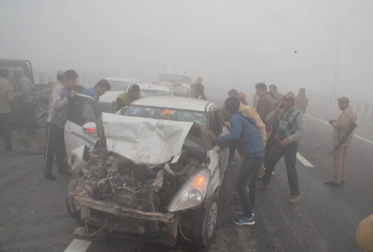 Baghpat, many accident on Eastern Peripheral Expressway and 25 peoples injured