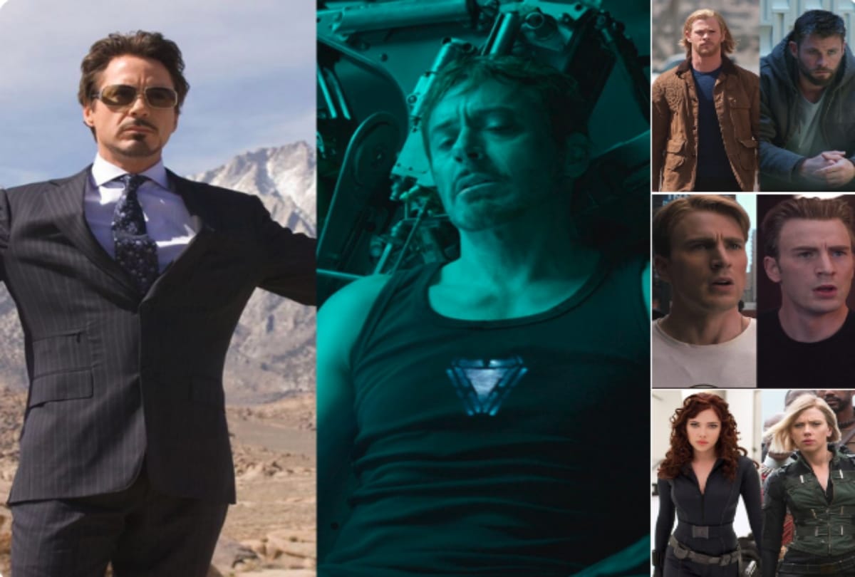 10 Year Challenge Marvel Studios and Avengers Series super heroes photos