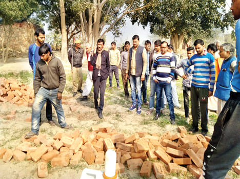 Chief's account on poor construction of Gaushala