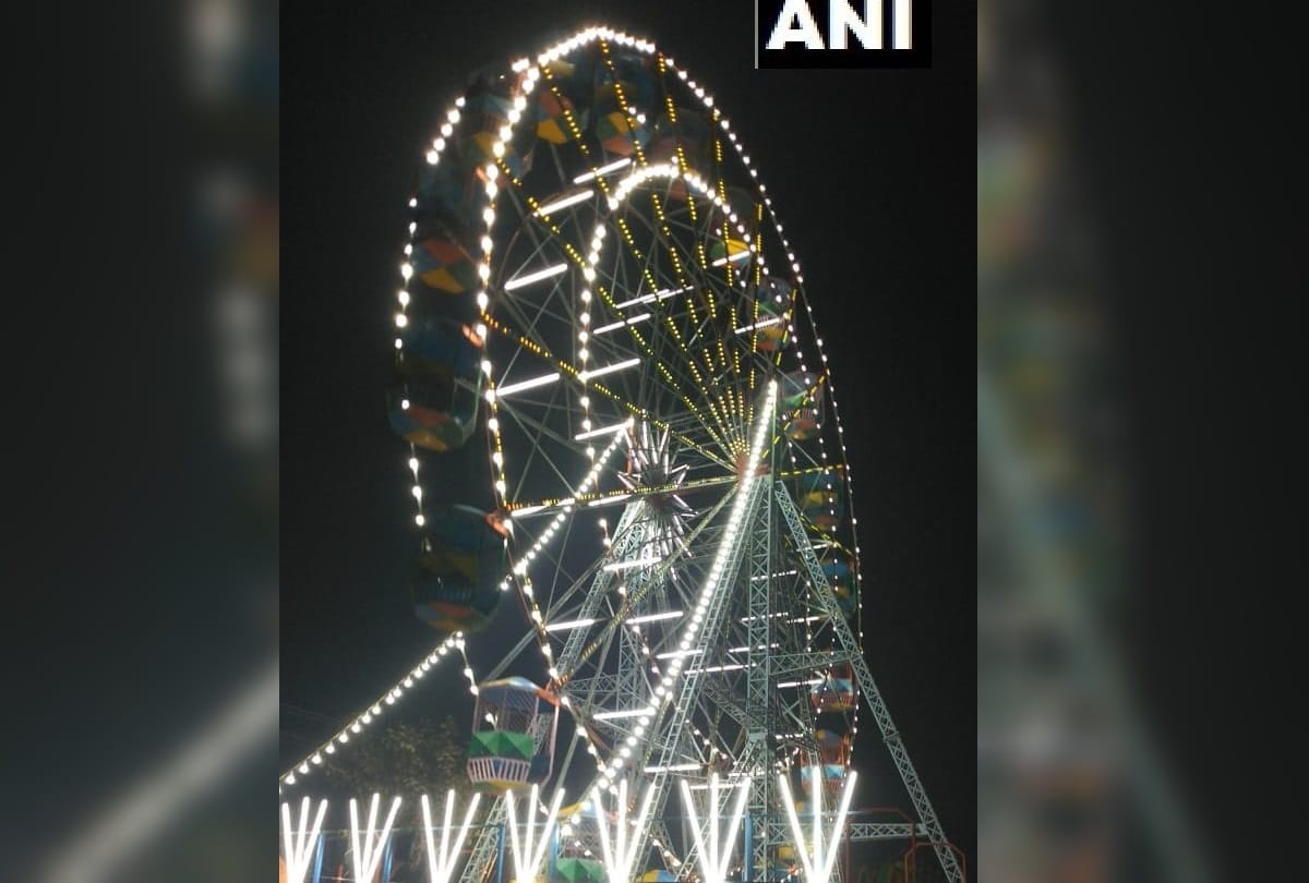 Night photo of kumbh mela 2019 prayagraj