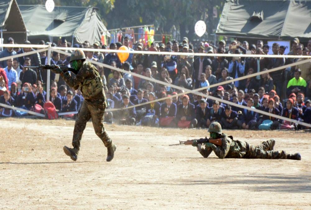 Sena Mela 2019 weapons and soldier photos dehradun
