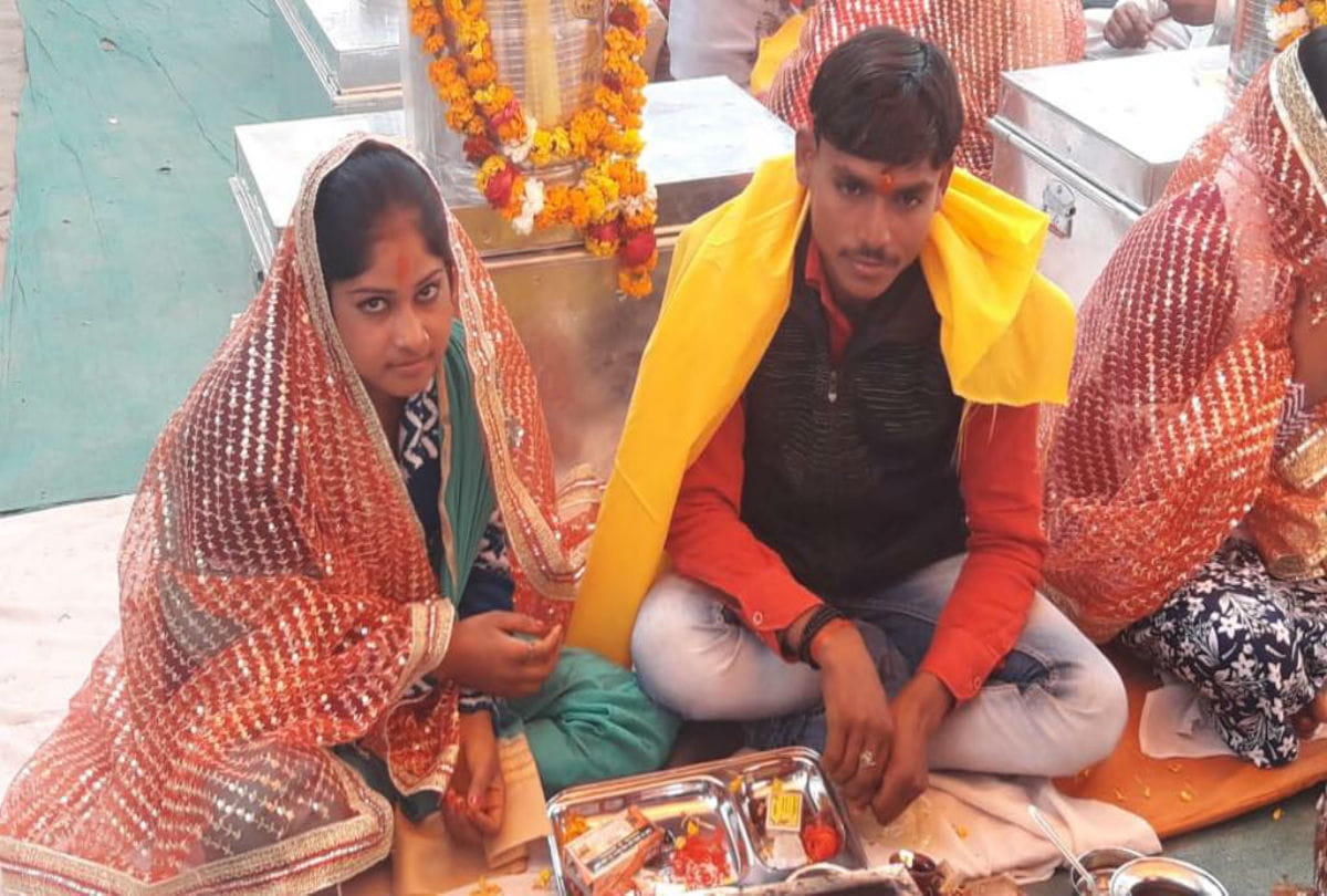 couples got married under mukhyamantri samuhik vivah yojana in etah