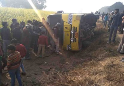 Accident of private school bus